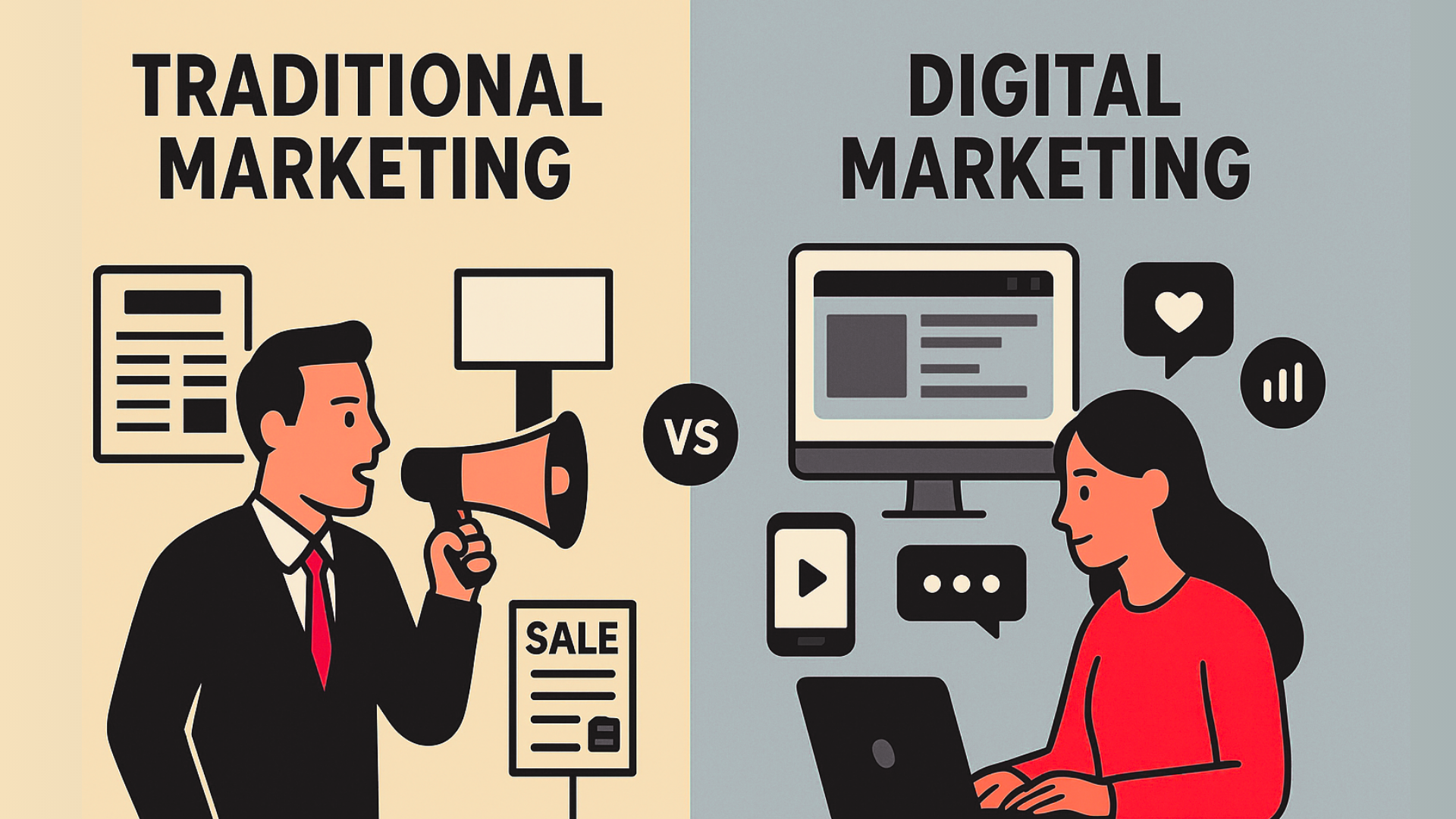 Traditional vs Digital Marketing