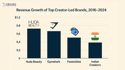 Revenue Growth of Top Creator-Led Brands 2016-2024
