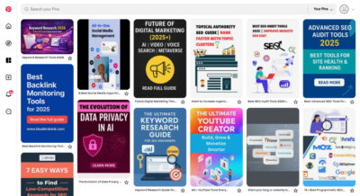 blog pinned on Pinterest